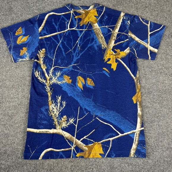 NASCAR Jimmie Johnson Blue and White Camo All Over Print Graphic Tee - Picture 6 of 6